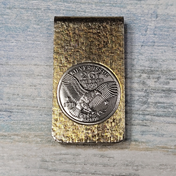 Other - Vintage Silver Issue Gold Money Clip